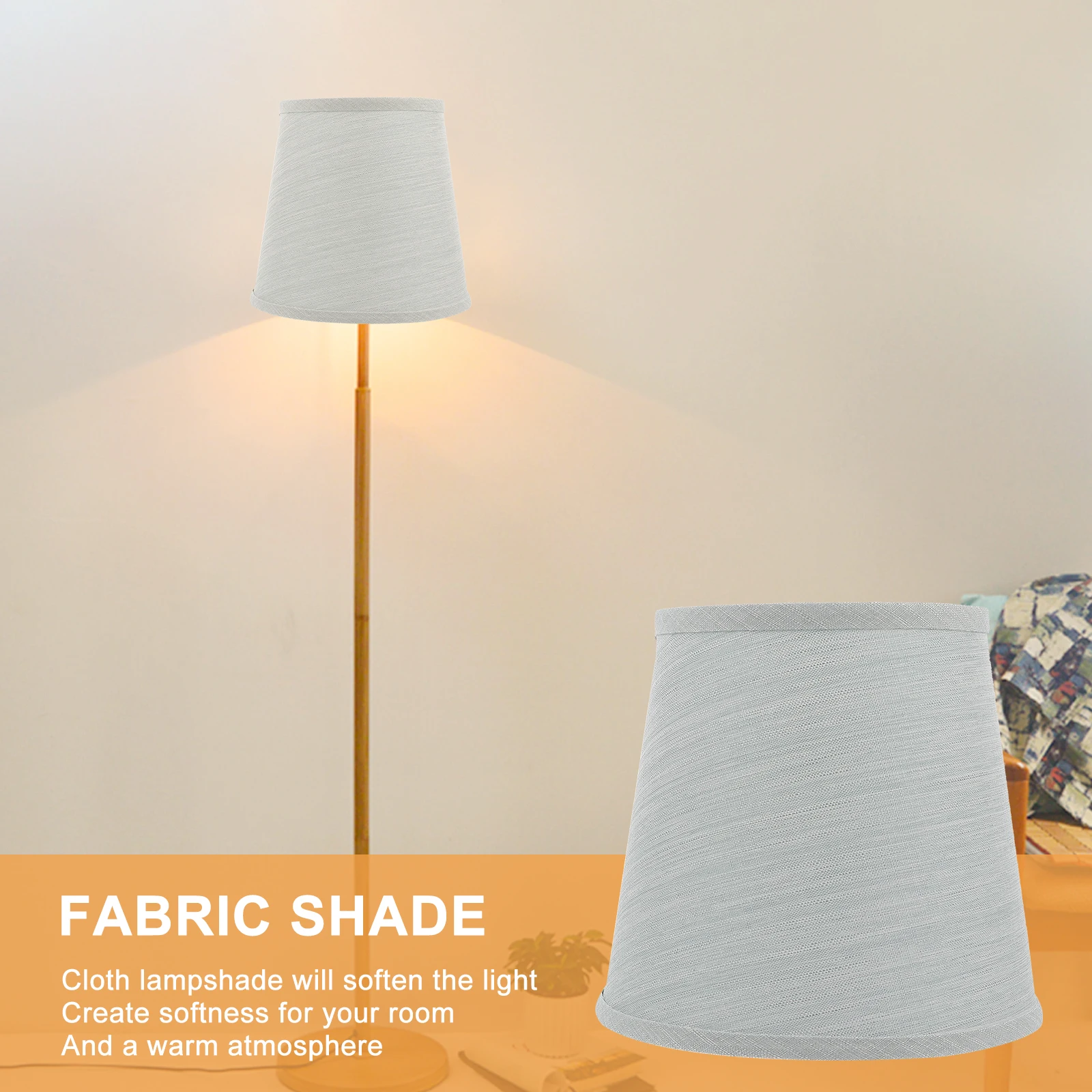 

1Pcs Vintage Cloth Lampshade Chandelier Accessory Warm Mood Lighting for Home Office Table Lamp Shade Cloth Lamp Shade