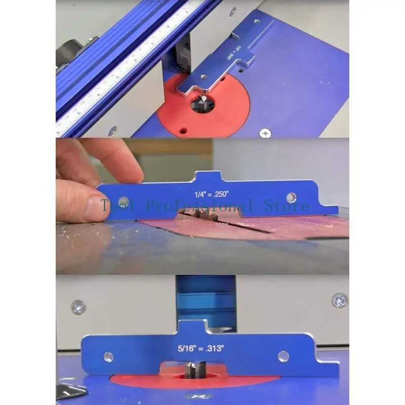 57QF 7 قطع منضدة إعداد قضيب النجارة ضبط الدقة قضيب سبائك الألومنيوم #5