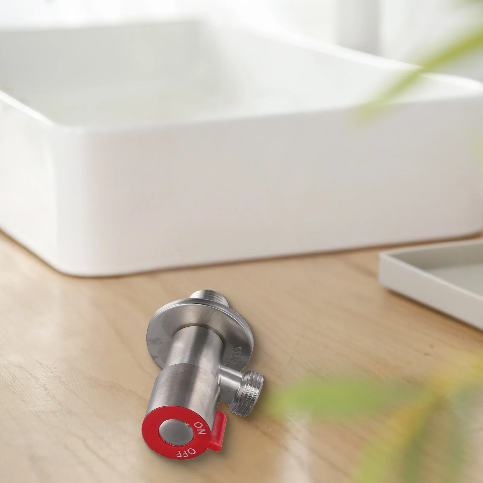 New High Quality Angle Valve Spool 304 Stainless Steel One Into Two Out Angle Valve Copper Spool Home & Garden