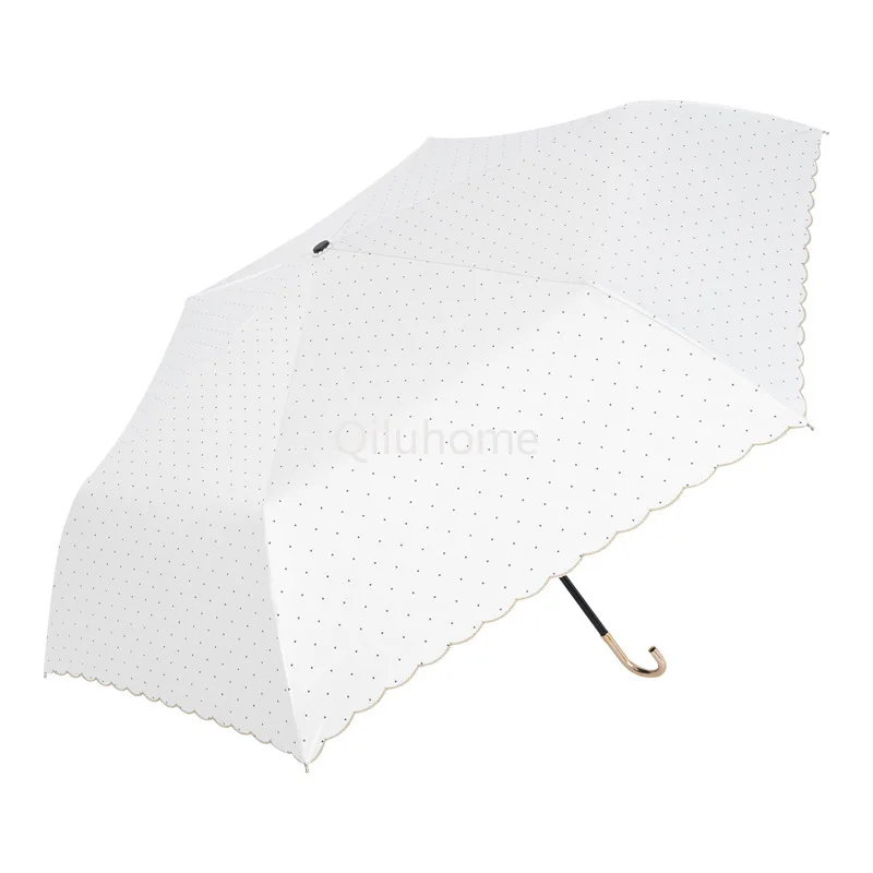 Vinyl UV Protection Mini Umbrella Portable Wind Umbrella Rain and Rain Dual-Use Sun Protection Sunshade