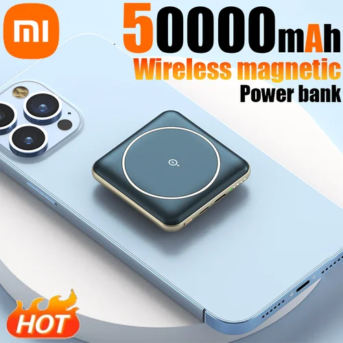 샤오미 대용량 미니 보조배터리 초고속 충전 내장 케이블, 삼성 아이폰용 휴대용 외장 배터리, 30000mah 