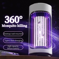 Electric Mosquito Killer Lamp USB Rechargeable Portable Household Indoor Mosquito Repellent 360° Fly Killer Mosquito Catcher