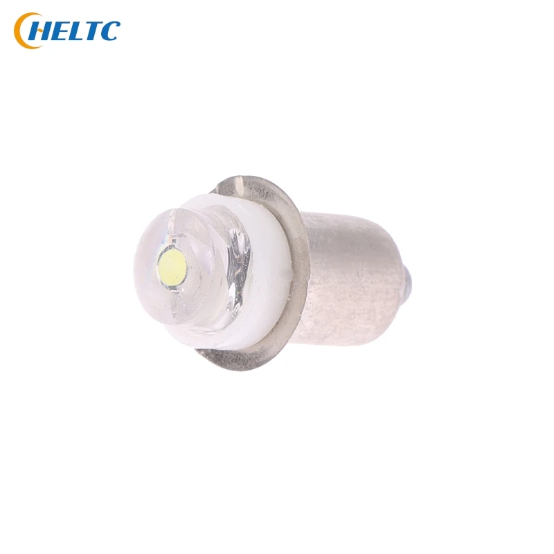 V-shaped Notch LED For Focus Flashlight Replacement Bulb P13.5S PR2 1W Led Torch Work Light Lamp DC 2.2-2.5V White