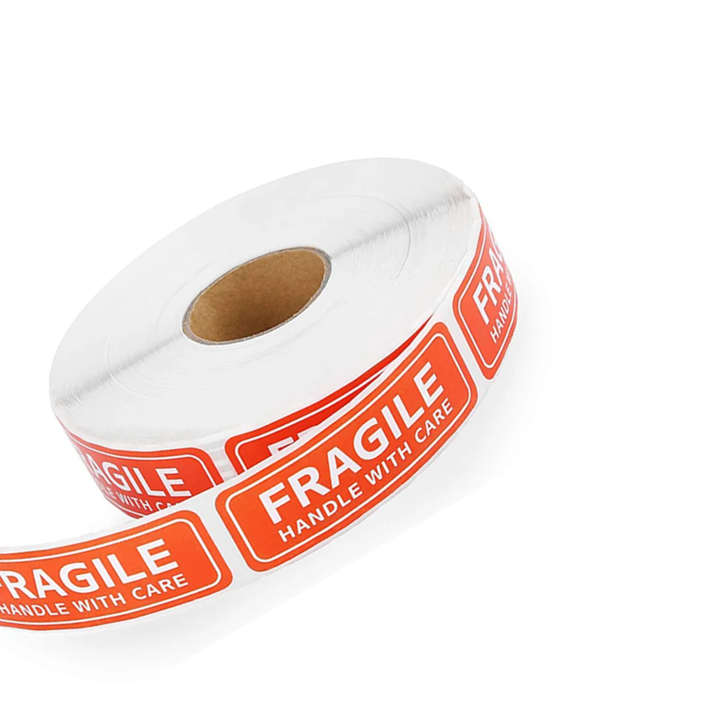 Fragile Sticker Adhesive Warning Sign Good Package Suitcase Tags Label Stickers Safe Transportation Strong Self Adhesive
