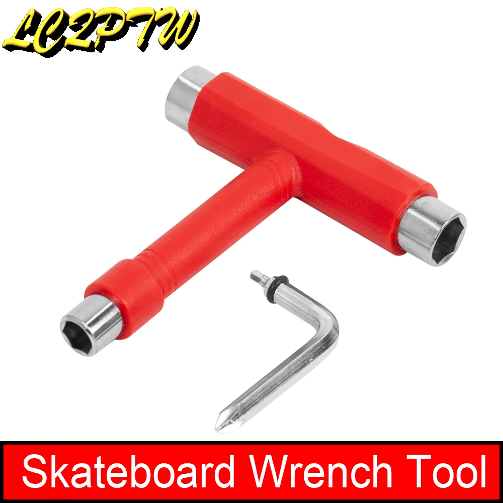 T-Type Skateboard Wrench Tool Ratchet Socket Mini T Wrench Hand Professional Tool Multifunctional for Skateboard Accessories