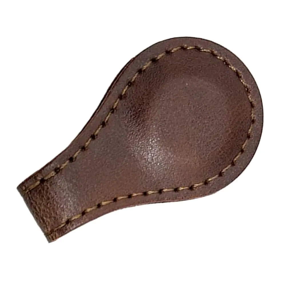 Hand Stitched Leather Magnetic Bookmark Handmade Gift Bookmark Cowhide Clips Dual-side Book Page Divider Traveler Notebook Decor