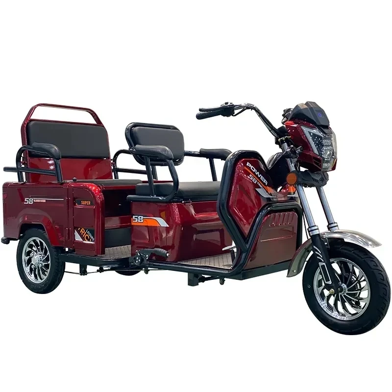 Hot Selling Good Price China 48V 4 Wheel Electric Scooter Open Motocarguero 4 Tires Passenger