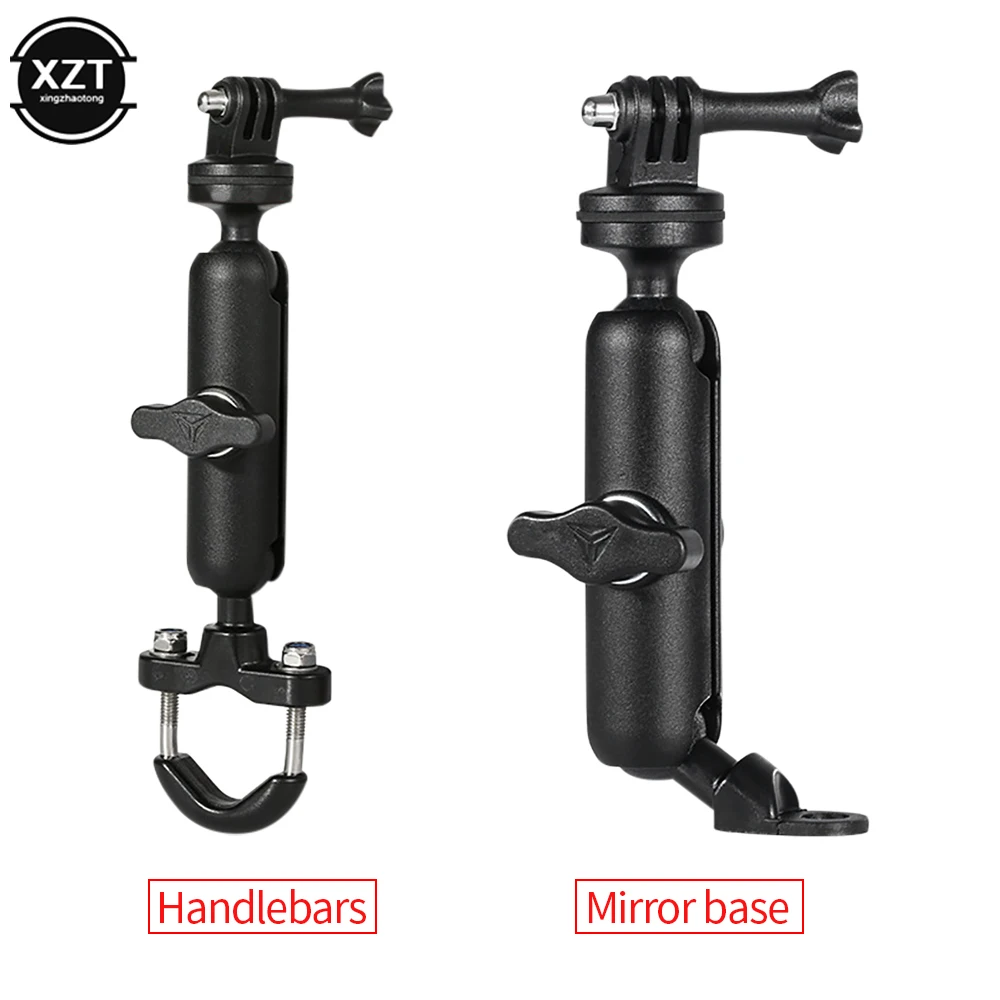 Motocykl motor statyw kierownica mocowanie lusterka wstecznego uchwyt 1/4 metalowy stojak dla Go-Pro Hero8/7/6/5/4/3 + kamery sportowe