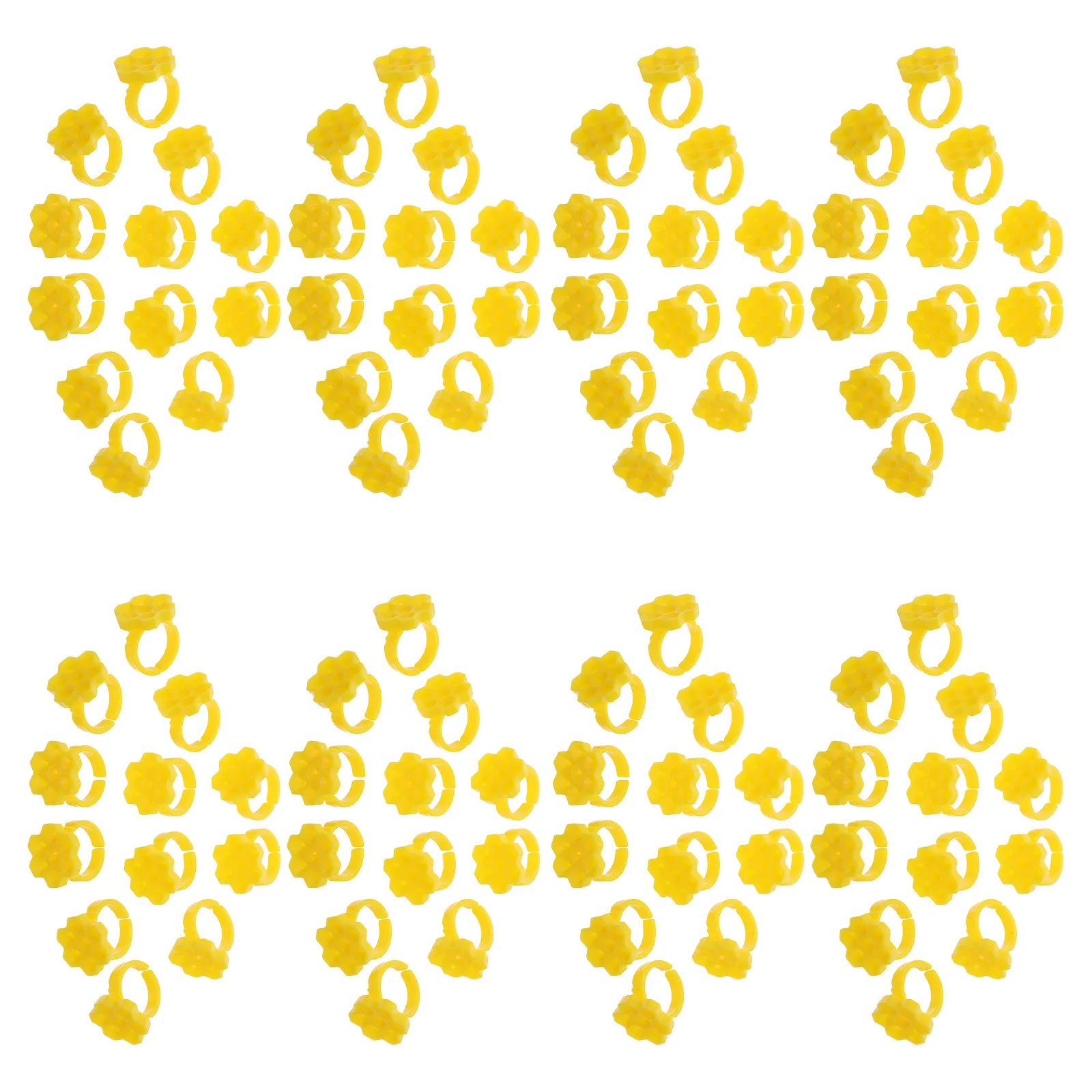 

250 шт. шестигранных колец-держателей для клея для наращивания ресниц, точные мини-подставки на 7 слотов, одноразовые лотки для расходных материалов для наращивания ресниц