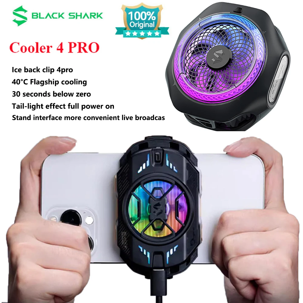 Original Black Shark FunCooler/MAGNETIC Cooler 4 Pro Fast โทรศัพท์ Cooler สําหรับ iphone 15/ROG 7/Nubia Redmagic Xiaomi HUAWEI SAMSUNG