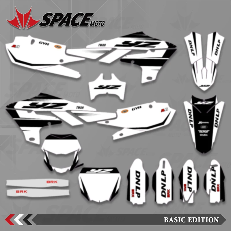 오토바이 그래픽 데칼 키트 공간, 야마하 YZF250 2019-2023 YZF450 2018-2022 WRF450 2019-2022 WRF250 2020-2023