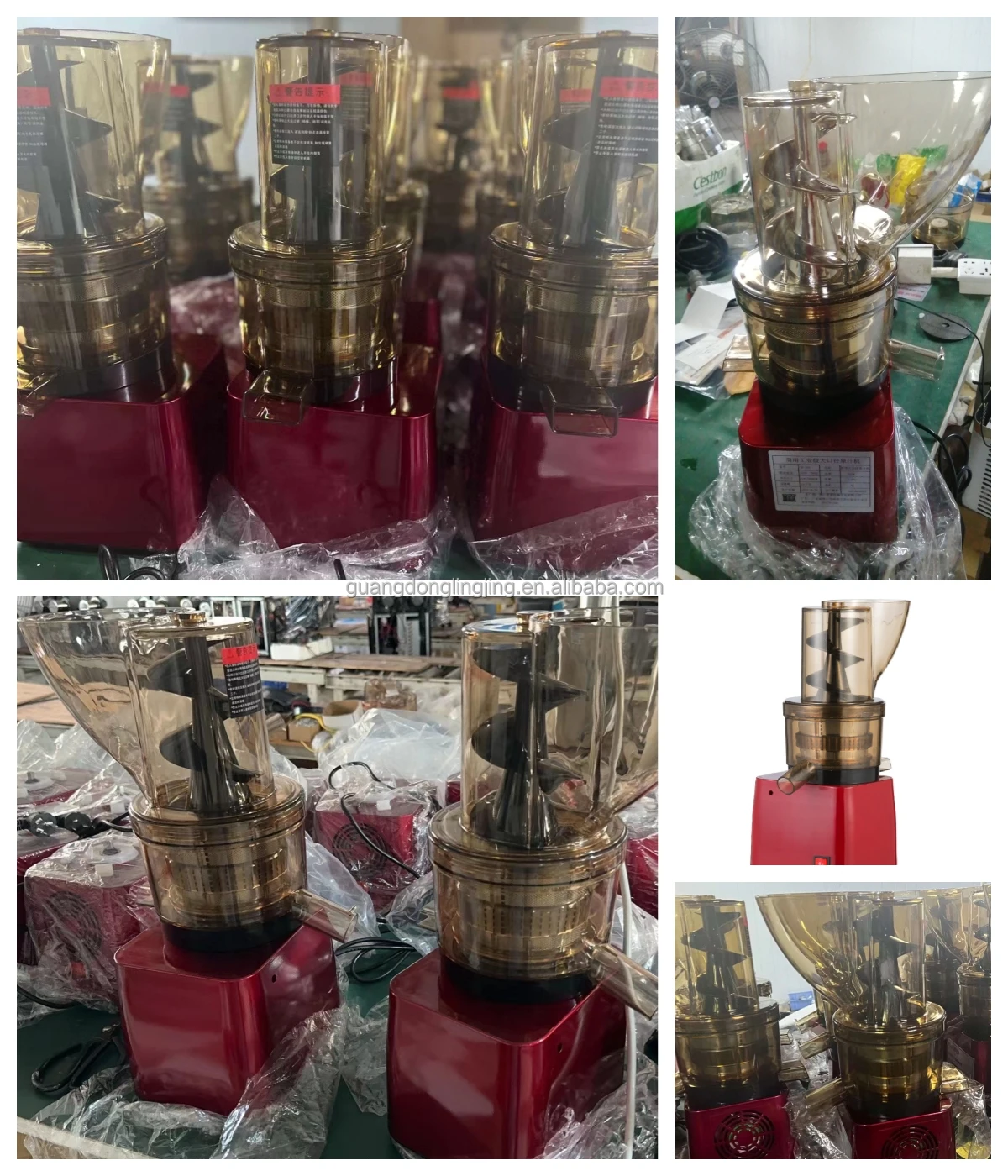 300W 고성능 상업용 레스토랑 데스크탑 자동 공급 와이드 슈트 패션프루츠 착즙기 콜드 프레스 상업용 슬로우 주서기