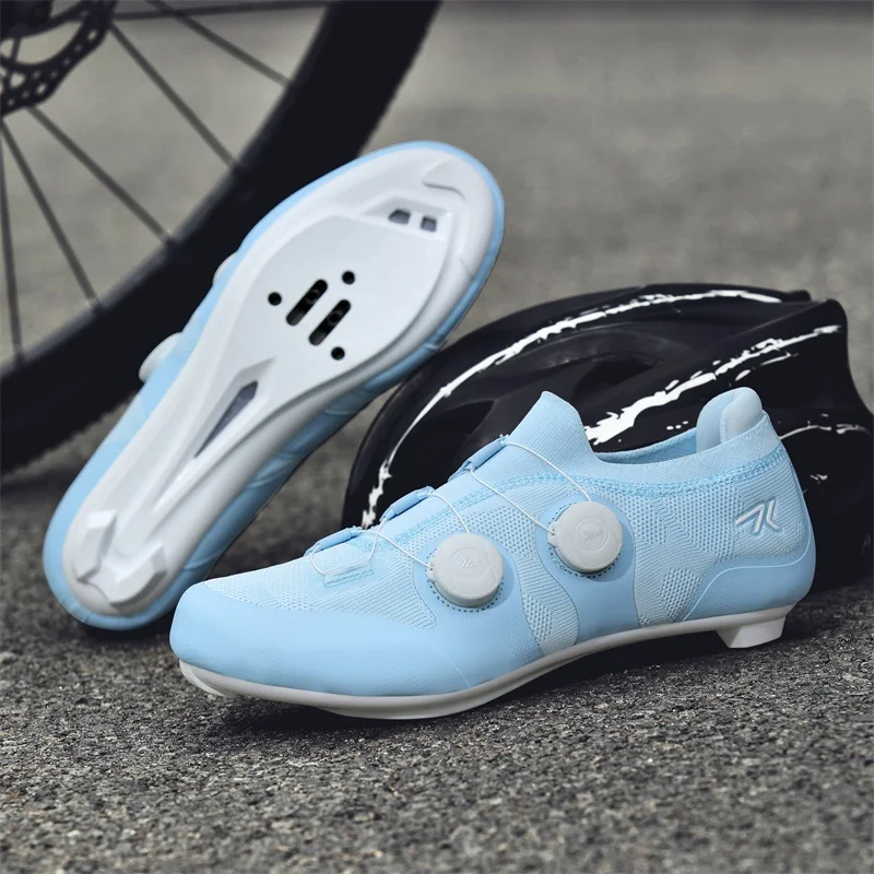 Speed Cycling Sneakers Road Bike Shoes Men Women Sports Route Cycling Shoes Self-locking Racing Bicycle Cleats Shoes for Shimano view 4