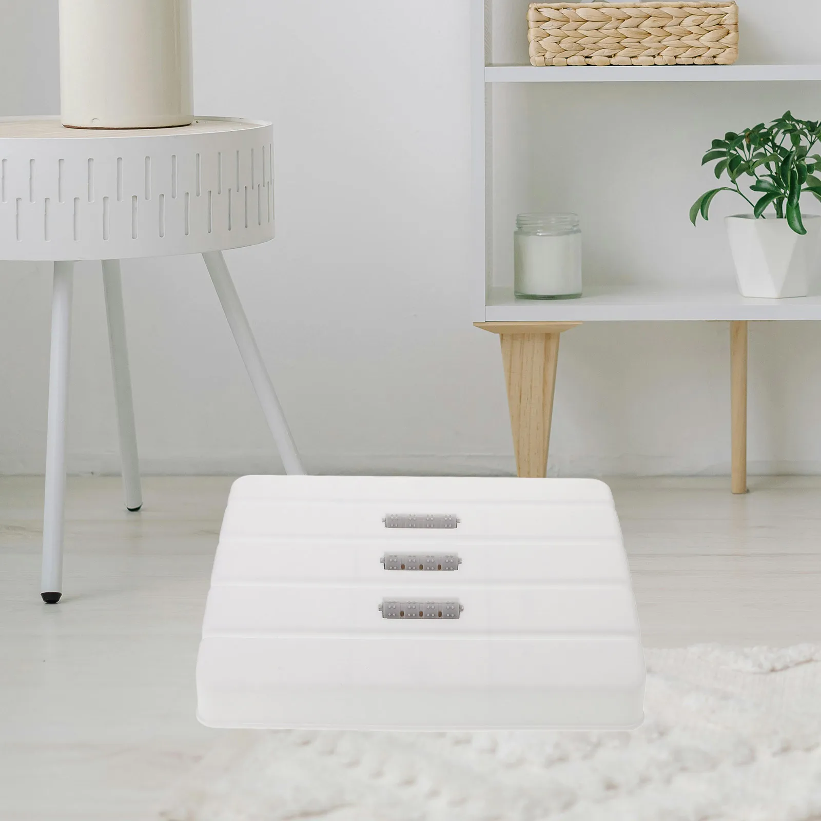 

Non-Slip Plastic Footrest Under Desk Adjustable Foot Stool for Office Bathroom Bedroom Portable Lightweight Safe