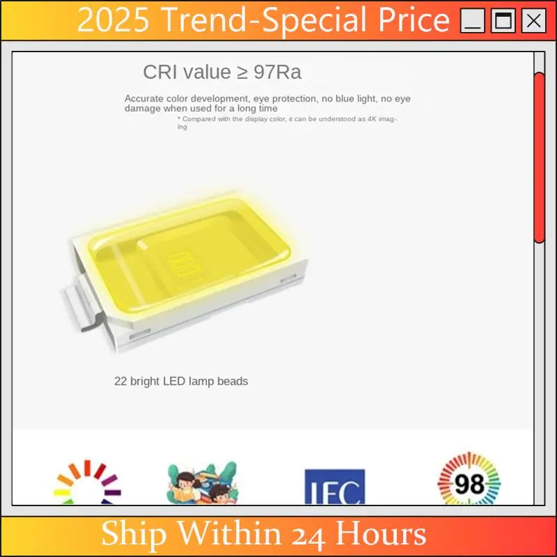 CHYY Top LED Reading Light With Clip USB Rechargeable Book Lights 3 Color Modes & Stepless Brightness Eye-Care Study Table Lamp