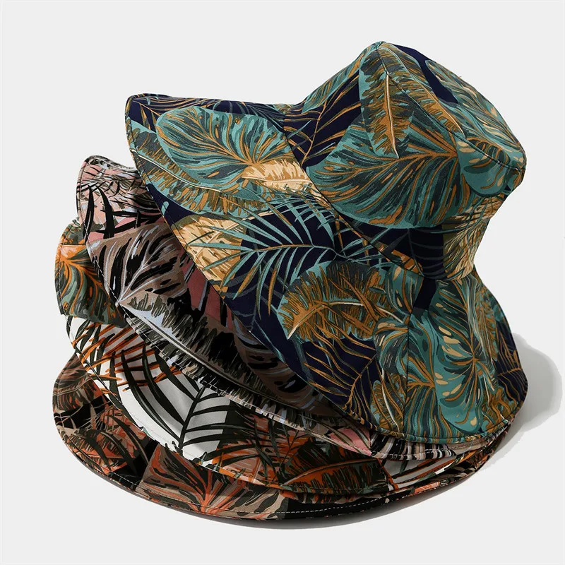 

2025 Four Seasons Polyester Geometric Print Bucket Hat Fisherman Hat Outdoor Travel Hat Sun Cap Hats for Men and Women 166