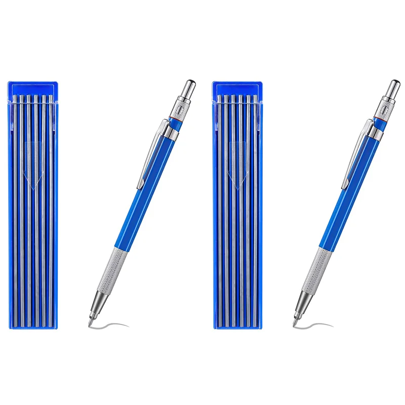 

Механические карандаши QWE-2X, металлический маркер со встроенной точилкой для трубомонтажника, сварочного аппарата, строительного изготовления, деревообработки