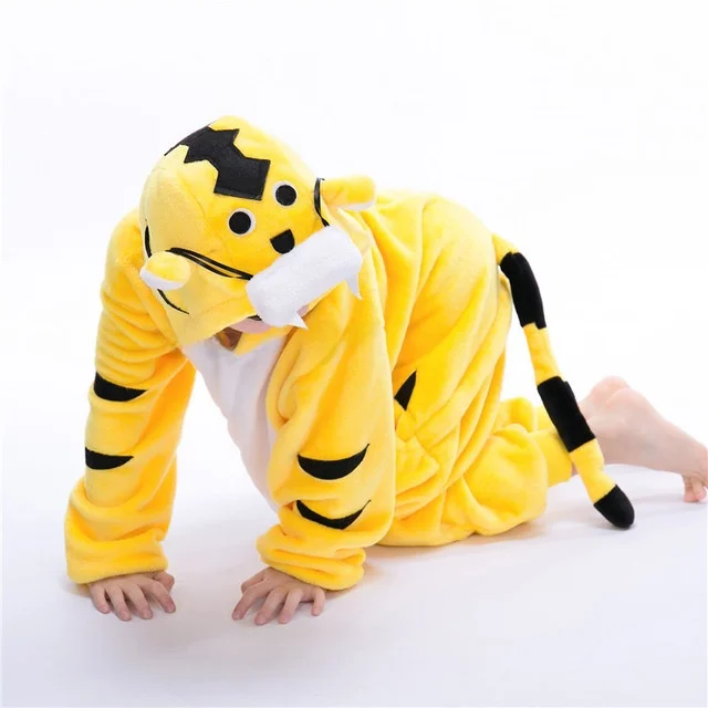 Halloween Par Tier Rollenspiel Kostüm Tiger Onesie Performance Anzug Eltern-Kind-Versammlung Zeichentrickfigur
