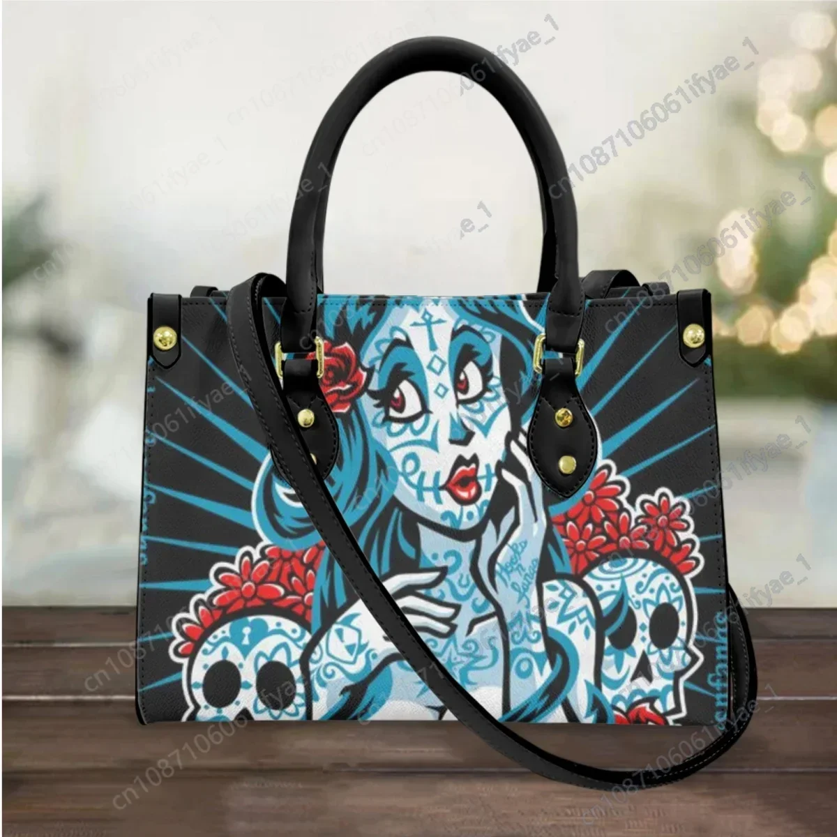 

Dead Of Skull Girl Design Women Handbags Top-Handle Leather Ladies Totes Shoulder Bags Woman Casual Messenger bolsa feminina