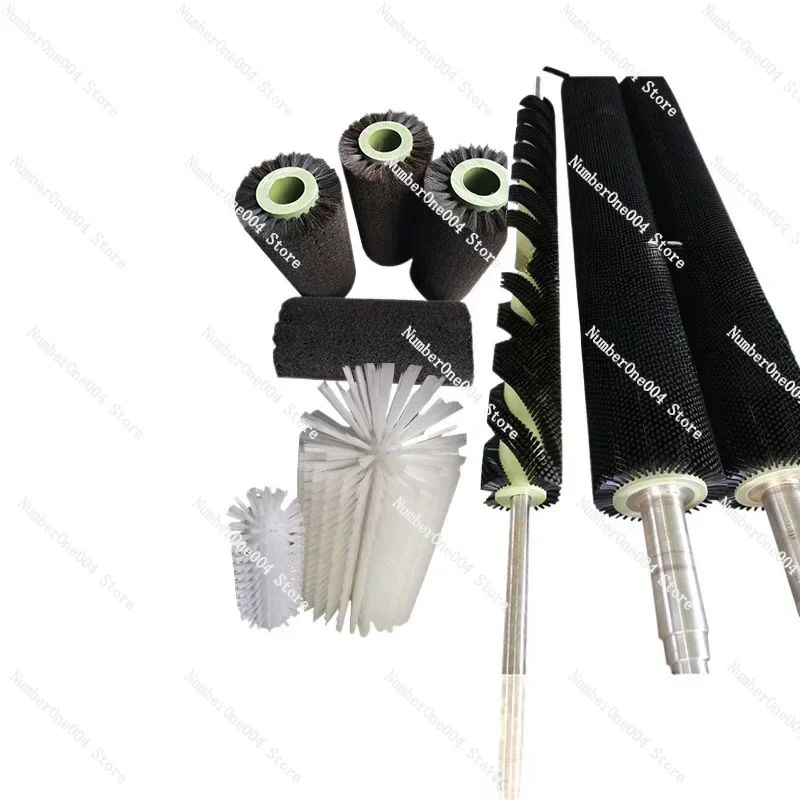 Industrial brush roller, drum brush, small nylon wire brush, dust removal, hollow brush wheel, circular cylindrical brush