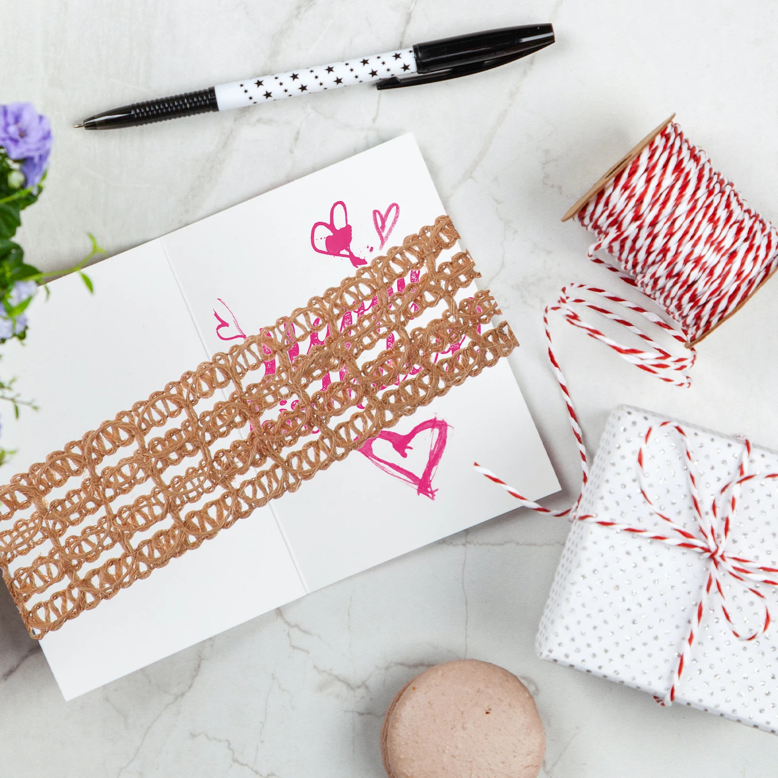 

8 Rolls Natural Burlap Ribbon Jute Rustic Decorative Wrapping Ribbon for Gift Packaging Party DIY Craft Supplies