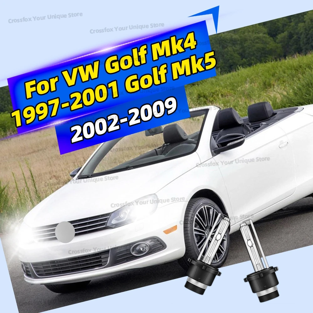 

2x для VW Golf Mk4 1997-2001 Golf Mk5 2002-2009 HID ксеноновые фары 6000K 8000K 10000K HID лампы D2S передние фары 35 Вт 12 В