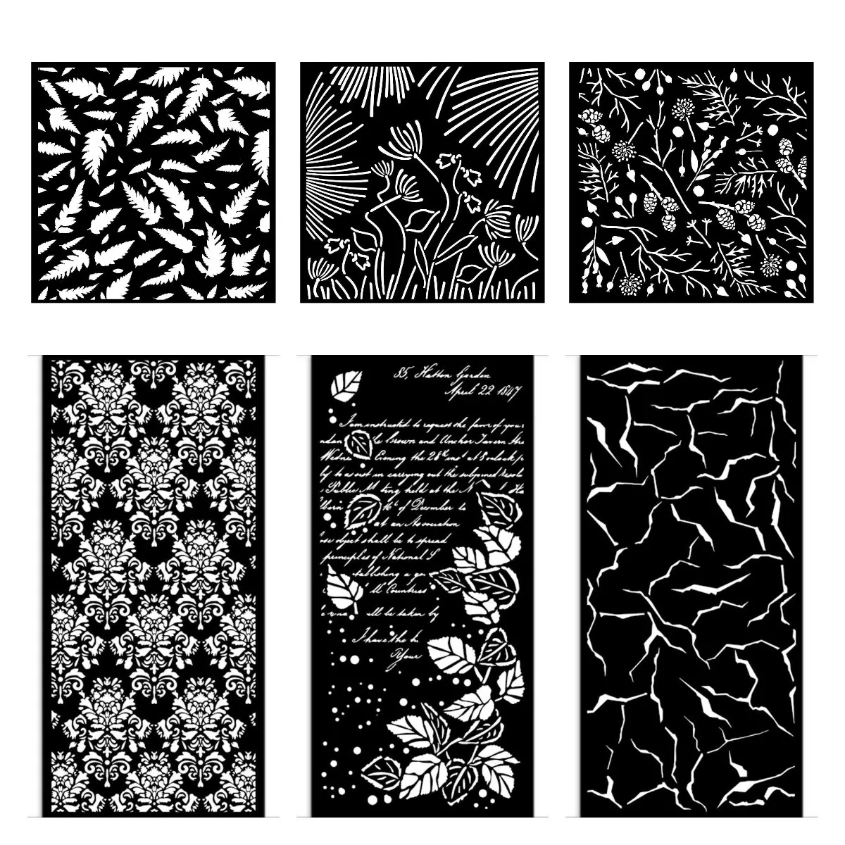 Forest Branches And Pinecones Stencil DIY Layering Stencils Graphics Painting Scrapbooking Ornament Embossed Template New 2024