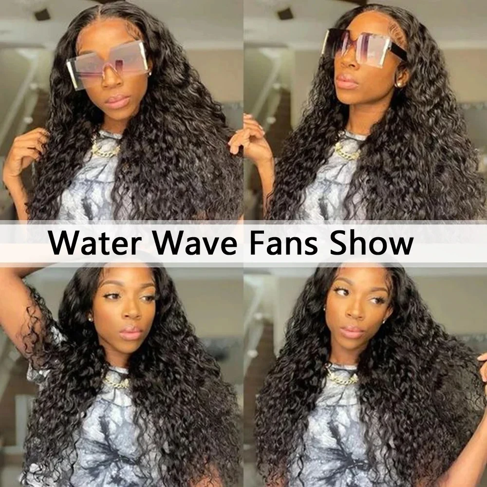 200% Density 28 30 Inch Deep Wave 13x6 HD Lace Front Human Hair Wig Loose Water Curly 13x4 Lace Frontal Wig Human Hair For Women