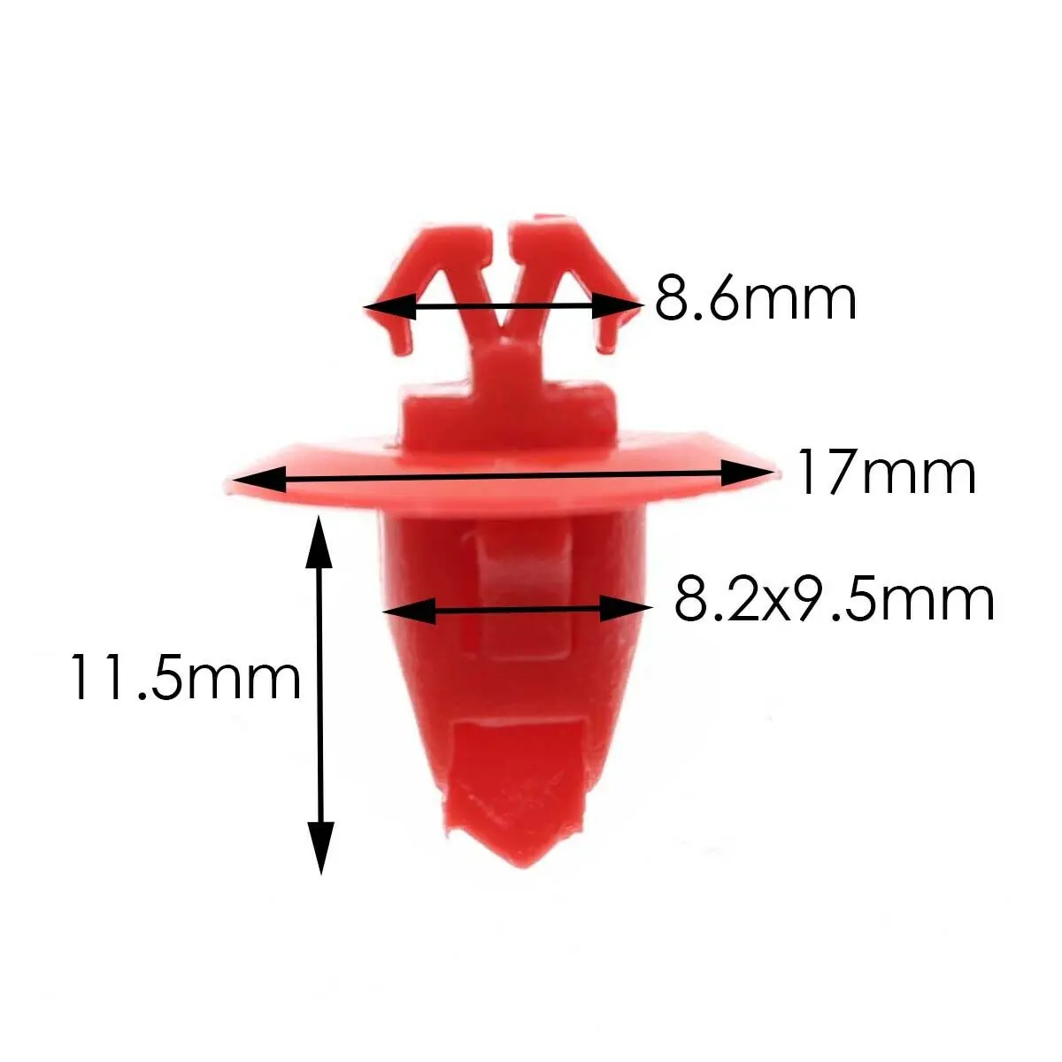 50PC Red Fender Flare Moulding Retainer Clips 90904-67037 For Toyota 4Runner 1996-2012 Highlander Sequoia 01-12 For Tacoma 95-12