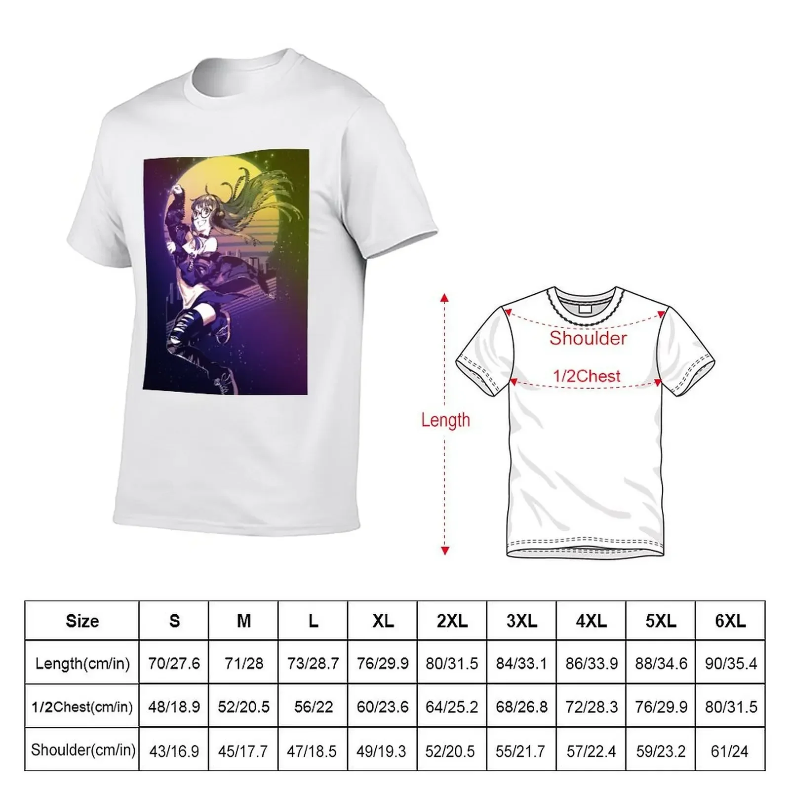 Futaba Sakura Retro T-Shirt anime figures plus size tops heavyweight t shirts for men