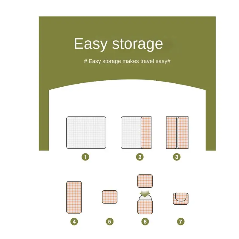 

Портативный складной коврик для пикника, кемпинга, походов, пляжа, водонепроницаемый, для газона, туристическое снаряжение