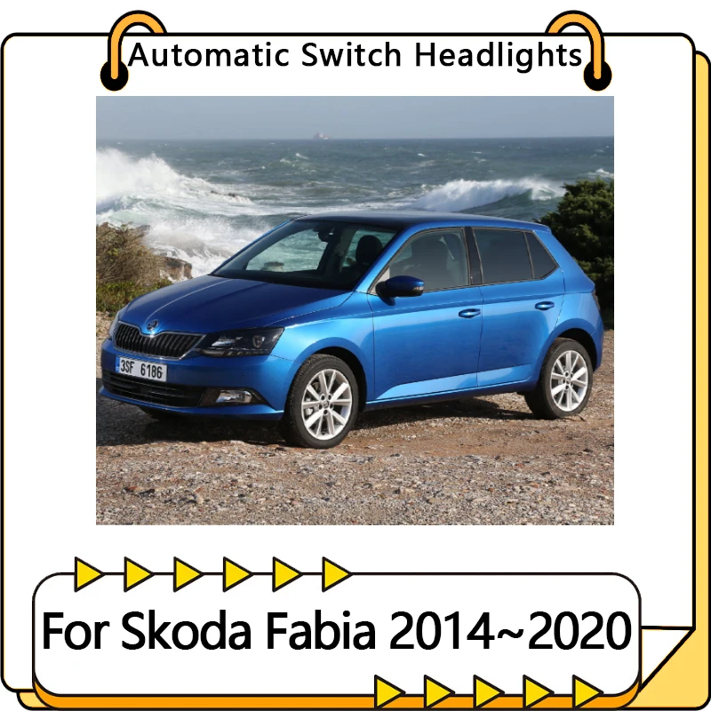 Headlight Automatic Switch For Skoda Fabia 3 III NJ MK3 1.4TDI 2014~2020 Upgrade Car Accessories Auto Light Modified 2015 2018