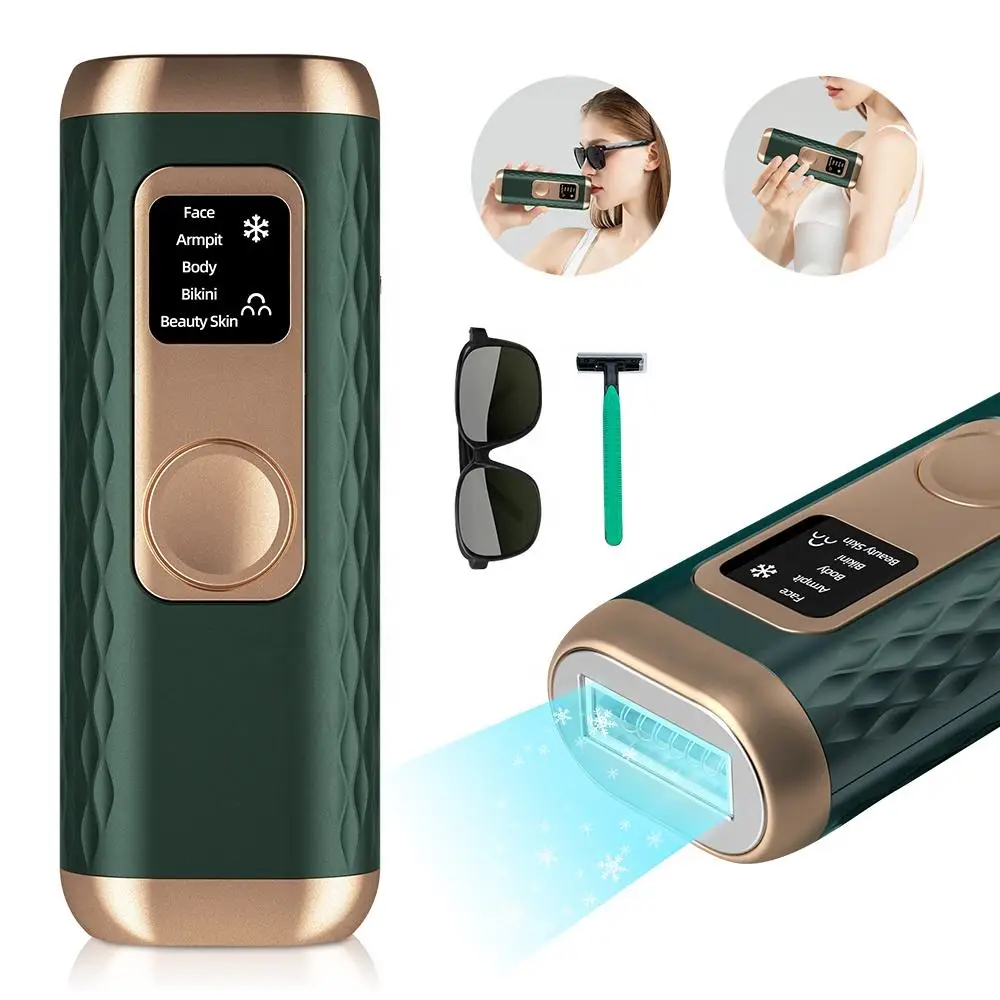 Home Use Ice Cool Epilator Ipl Laser Permanent Hair Removal Machine Laser Hair Removal with Cooling System