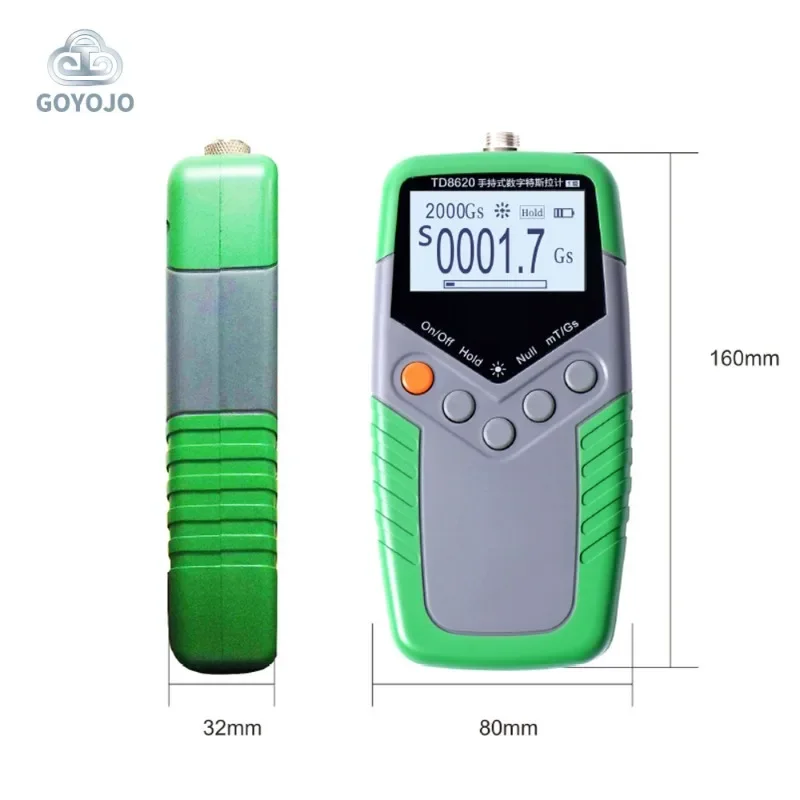 TD8620 Hand-held Digital Tesla Meter Permanent Magnet Gauss Handheld Magnetic Flux  Surface  Field Test