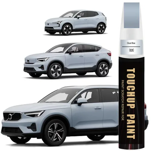 Cloud Blue(626) Touch Up Paint Compatible with Volvo, Car Paint Pen Scratch Repair Two-In-One Touch Up Paint