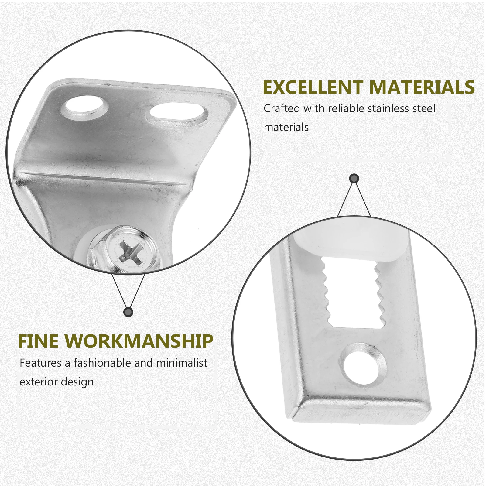 

2Sets Bifold Door Hardware Kit Folding Door Pivot Repair Closet Replacement Stainless Steel Sliding Guide Track