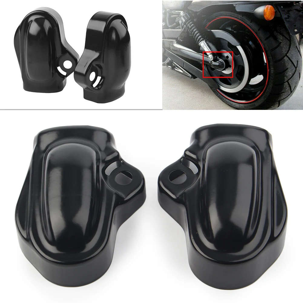 2Pcs Motorbike Axle Cover Wheel Shaft Cap Side Protector Guard For Harley V-Rod VRSC Muscle VRSCF VRSCDX VRSCAW 2002-2017