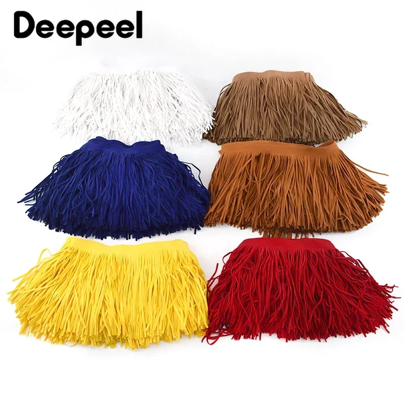 

5/10Meters Deepeel 15cm Tassel Trimming Long Fringe Lace Trim Fabric Fringes Ribbon Wedding Dress Clothes Bag Sewing Accessories