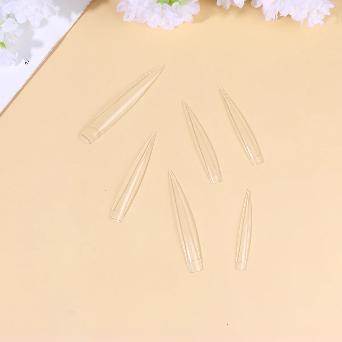 

120 шт., накладные ногти, прочные аксессуары для дизайна ногтей, легкий зажим, длинные прозрачные накладные ногти для творческого использования