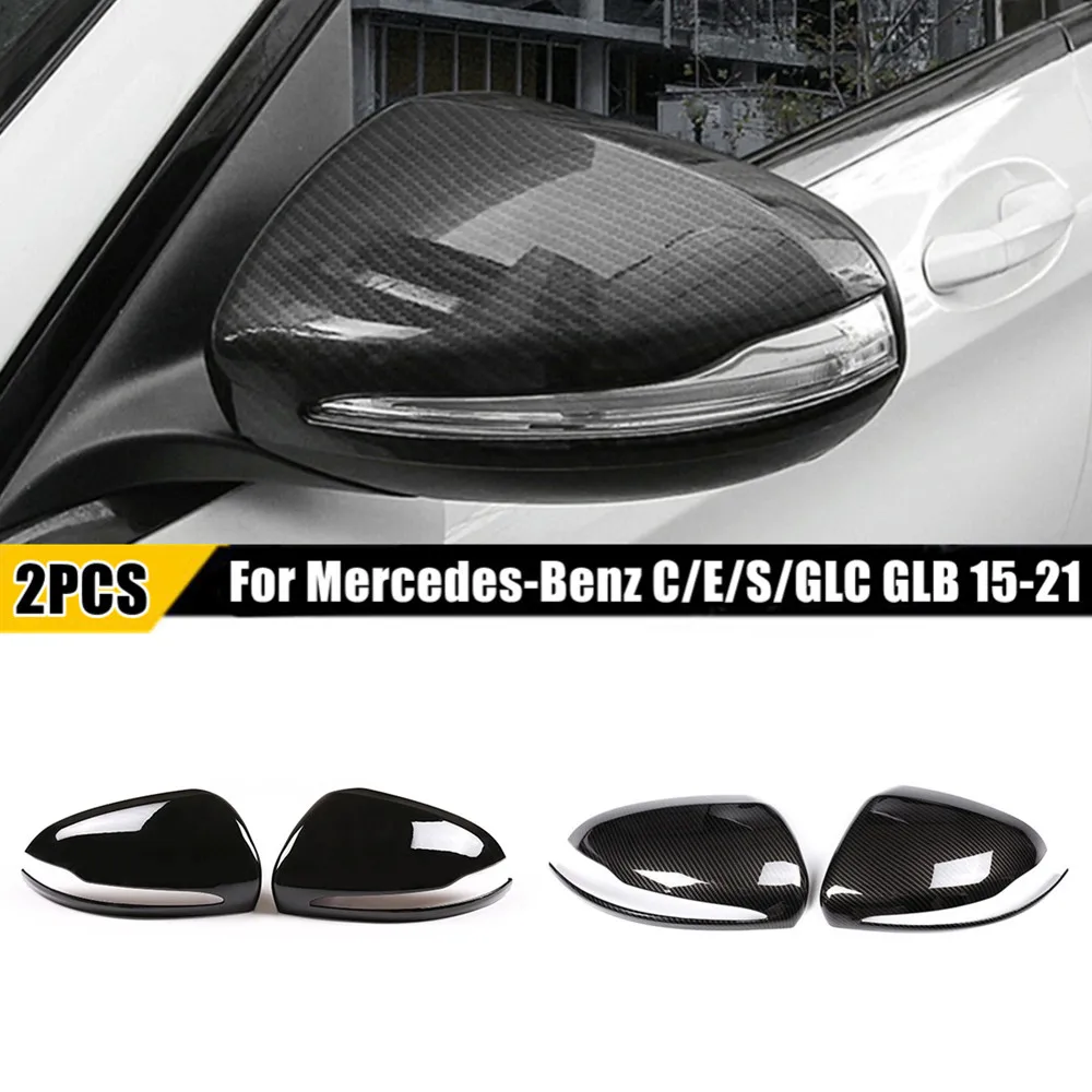 

Для Benz E GLC S C Class W205 W213 X253 W222 W238 LHD ABS Автомобильное боковое зеркало Крышка крыла Внешняя отделка двери Клейкая наклейка