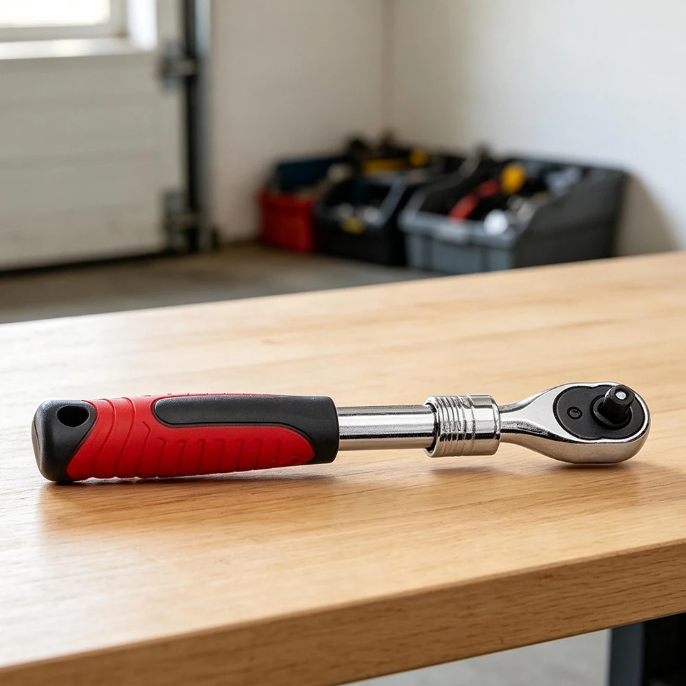 Telescopic Ratchet Wrench 72 Teeth with Dual Direction Operation and 1/2 3/8 1/4 Drive Sizes for Industrial Repair