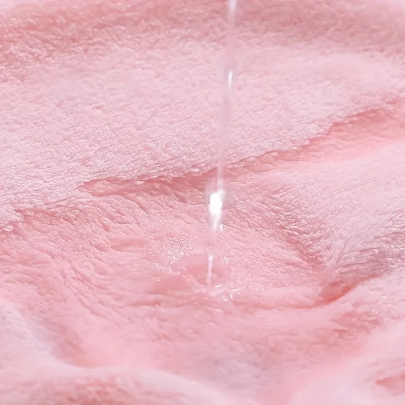 Gorro de pelo seco grueso con oso de dibujos animados, gorro de ducha súper absorbente de secado rápido, bonito gorro de ducha para limpiar el cabello