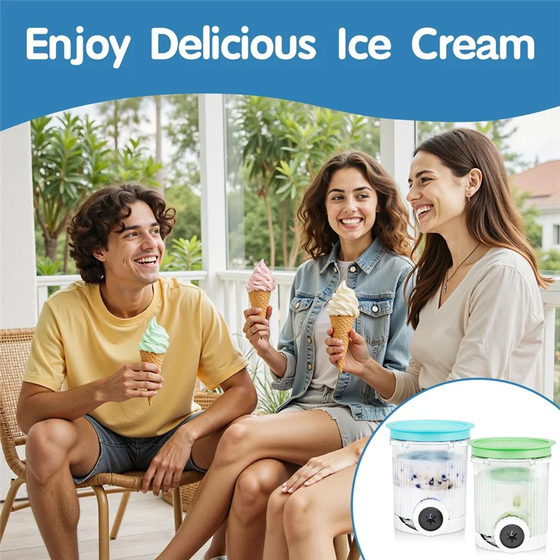 

ABJI-для мороженого Ninja NC700 и Swirl Soft Serve, совместимые с Cream Swirl Pints, 4 упаковки, контейнеры