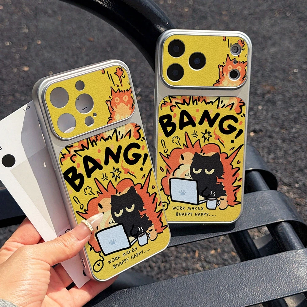 Funny Bang Cat Lichee Leather - Phone Cases Funny ulasan dan harga