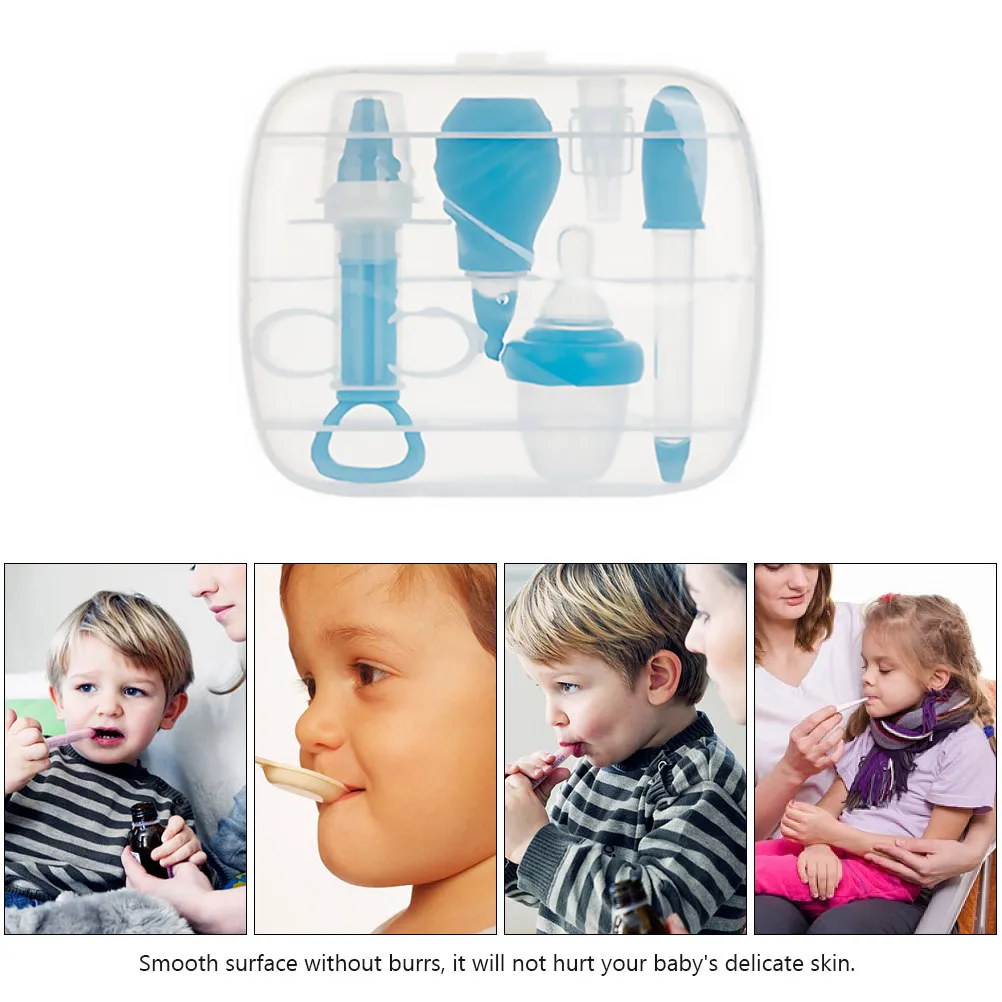 5pcs-baby-dispenser-infant-healthcare-kit-high-quality-pp-tpe-silicone-aspirator-dropper-pacifier-earwax