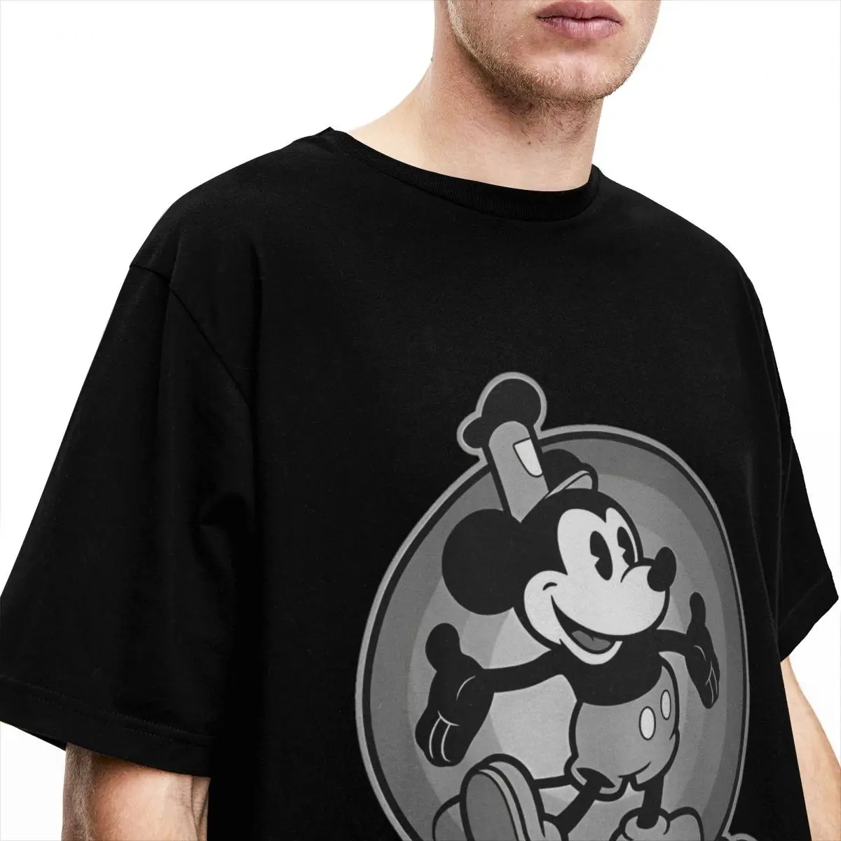 Where's Shelly Mickey Mouse Merch T-Shirts Men Women Vintage 100% Cotton Graphic Printing Tees