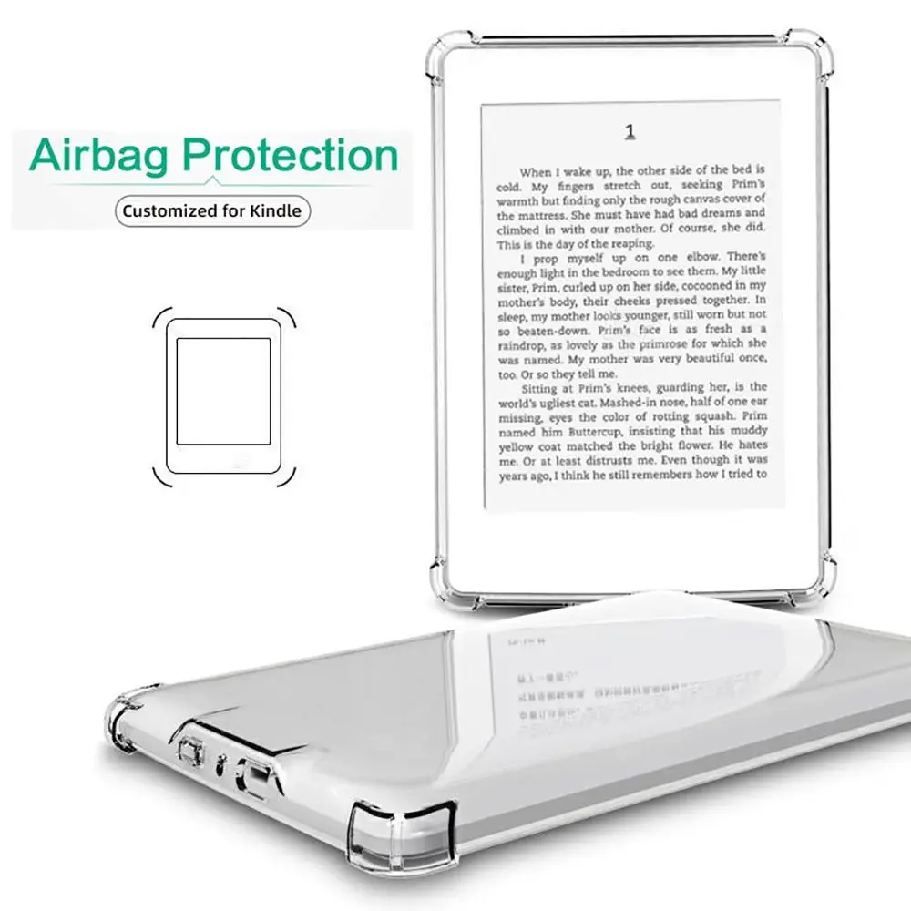 Transparent E-Reader Case Premium TPU Shockproof 9/10/11th Gen Back Cover 2022 Soft C2V2L3 Funda for Kindle Paperwhite 1/2/3/4/5