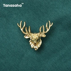 Elk-shaped Dresser Knobs Copper Drawer Knobs Handles for Cabinets and Drawers Retro Style Furniture Handles Gold Cabinets Pulls