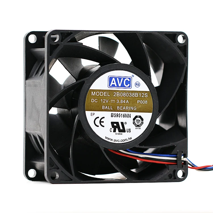 New  For AVC 80*80*38 8CM 12V 3.84A 2B08038B12S high speed violent fan