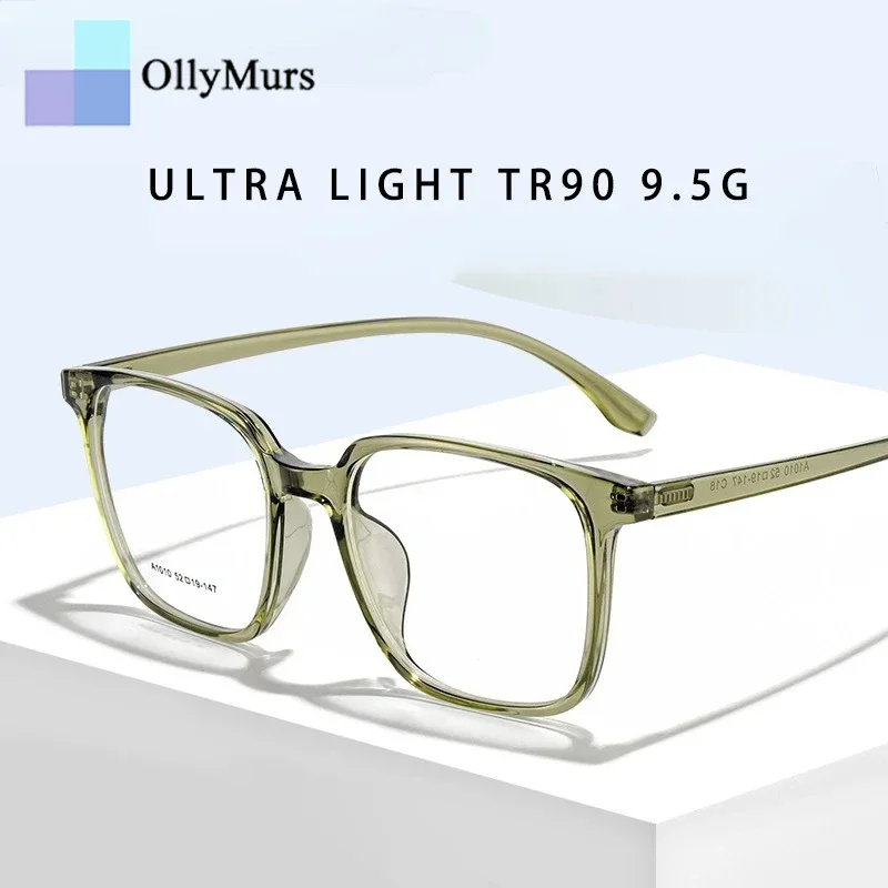 

OLLYMURS Ретро модные квадратные ультралегкие очки TR90 оптические очки по рецепту оправа для мужчин и женщин очки A1010
